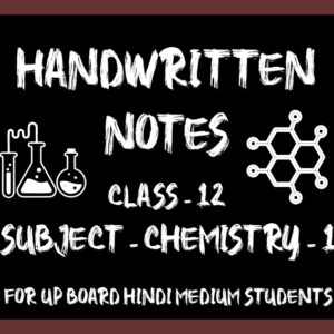 Handwritten Chemistry Part -1